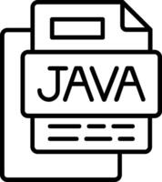 Java File Line Icon vector