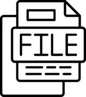 File Line Icon vector