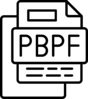 Ppt Business Presentation File Line Icon vector