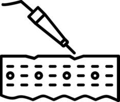 Laser Line Icon vector