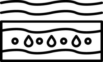 Moisturizing Line Icon vector