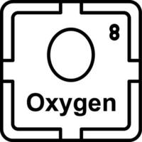 Oxygen Line Icon vector