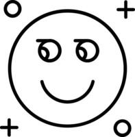 Suspicious Line Icon vector