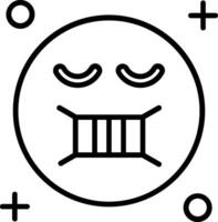 Face mask Line Icon vector