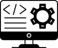 Website Builder Glyph Icon vector