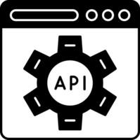 Api Glyph Icon vector