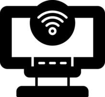 Internet Access Glyph Icon vector
