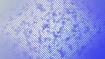 Blue gradient color square lines seamless loop motion graphic, abstract digital psychedelic shiny texture wave movement background video