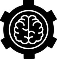 Brain Functions Glyph Icon vector
