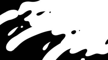 White fluid transitions loop animation video