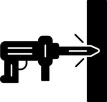 Hammer Drill Glyph Icon vector