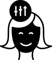 Self Control Glyph Icon vector
