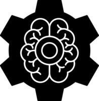 Brain Functions Glyph Icon vector
