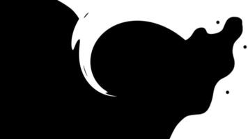 White fluid transitions loop animation video