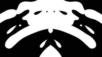 White fluid transitions loop animation video
