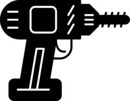 Power Drill Glyph Icon vector