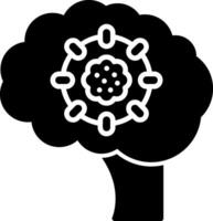 Brain Tumor Glyph Icon vector