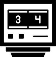 Lap Counters Glyph Icon vector