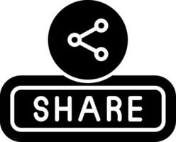 Share Glyph Icon vector