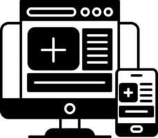 Responsive Glyph Icon vector