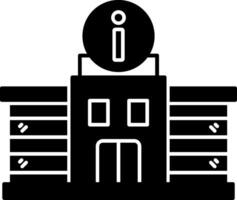 Information Center Glyph Icon vector