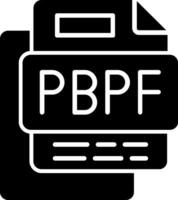 Ppt Business Presentation File Glyph Icon vector