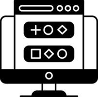 Web Design Glyph Icon vector
