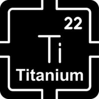 Titanium Glyph Icon vector
