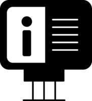 Information Board Glyph Icon vector