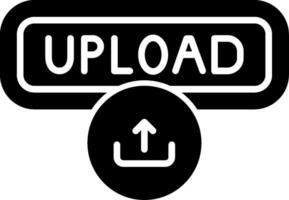 Upload Glyph Icon vector