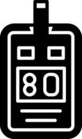 Glucose Meter Glyph Icon vector