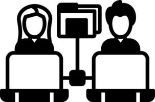 Remote Access Glyph Icon vector