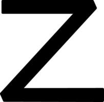 Capital Z Icon vector