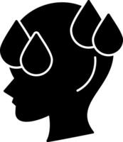 Sweating Glyph Icon vector