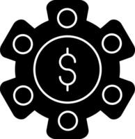 Asset Management Glyph Icon vector