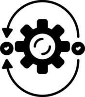 Agile Glyph Icon vector