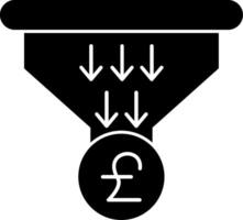 Sales PipeGlyph Glyph Icon vector