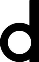 Small d Icon vector