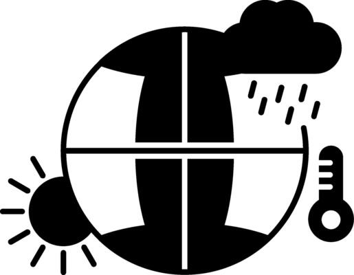 Climate Change Glyph Icon