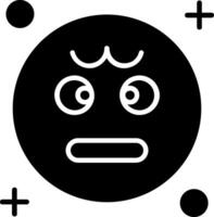 Angry Glyph Icon vector