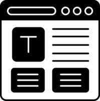 Refresh Glyph Icon vector