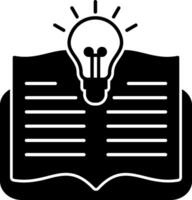 Learning Glyph Icon vector