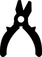 Pliers Glyph Icon vector