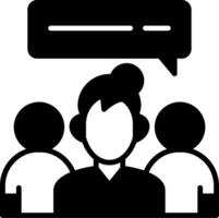 Mentor Glyph Icon vector