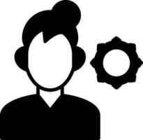 Support Glyph Icon vector