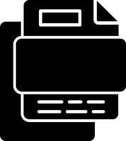 EPS File Glyph Icon vector