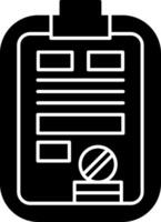 Schedule Glyph Icon vector