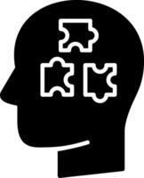 Puzzle Glyph Icon vector