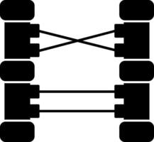 Laser Glyph Icon vector