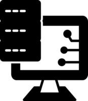 Big Data Glyph Icon vector